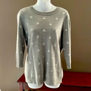 New York & Company 3/4 sleeve Grey Sweater- Medium
